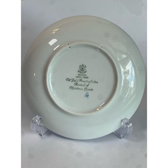 1969 Arrival of Christmas Guests B&g Copenhagen collector plate winter denmark - Picture 2 of 3
